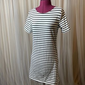 Shein Black & White Striped Dress Size S